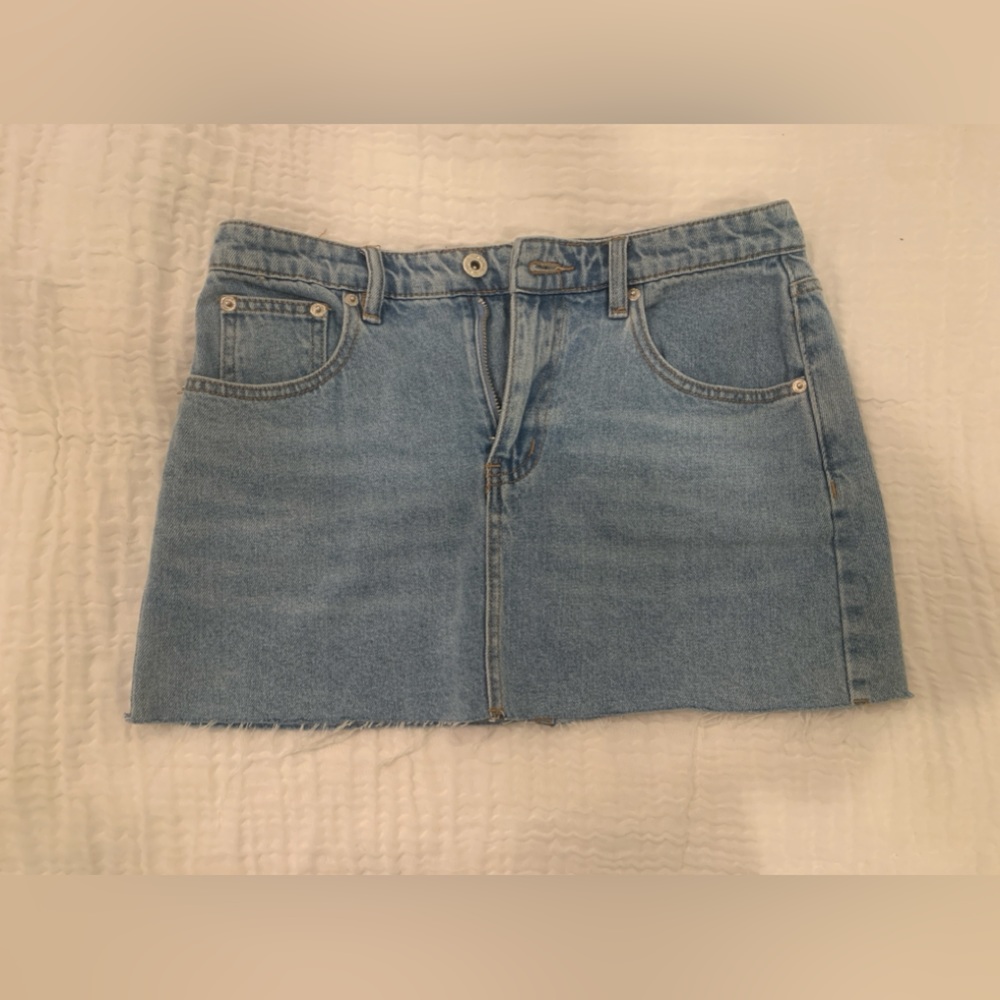 Beginning Boutique Denim Mini Skirt